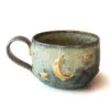 Altın Ay ve Yıldızlı Stoneware Kupa - mug - 01