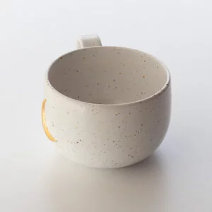 Altın Ay Stoneware Kupa - El yapımı bardak - 03