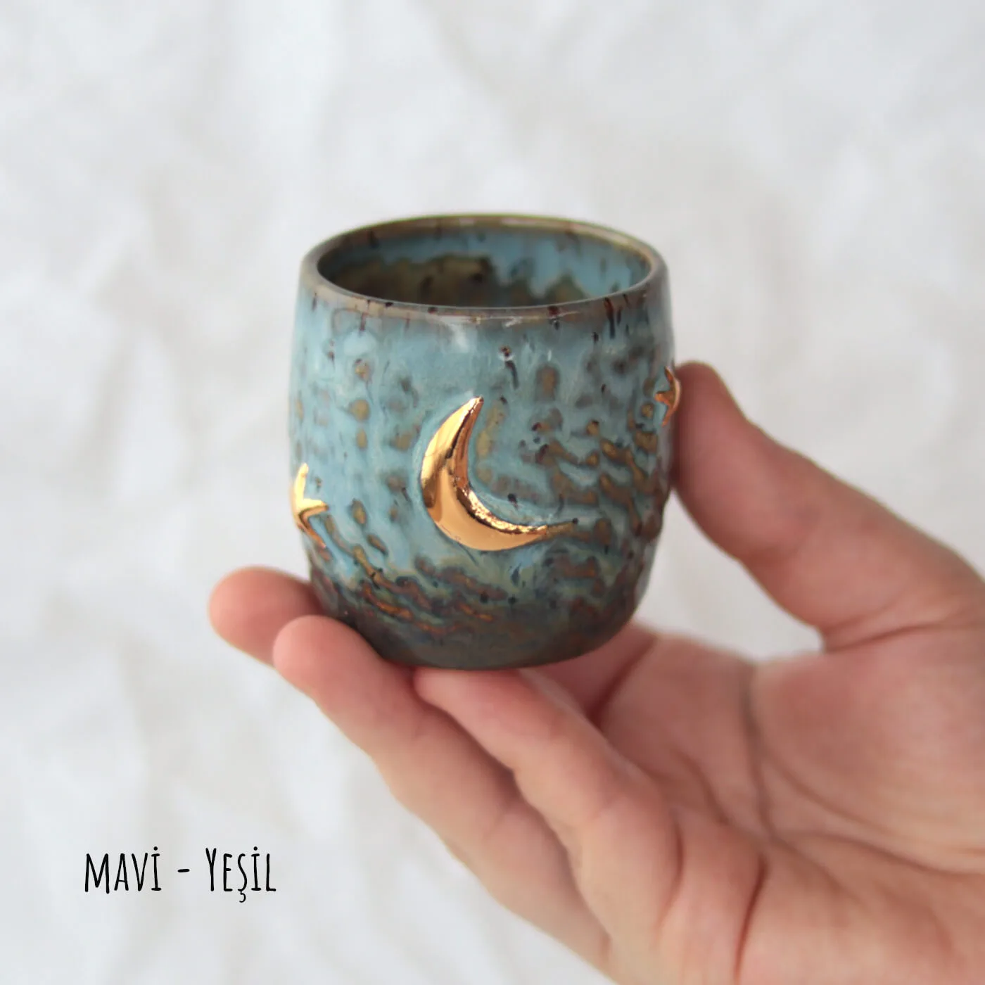 espresso-bardağı-ay-ve-yıldızlı-kulpsuz-seramik-stoneware-seymaates-varyasyon-mavi-yeşil